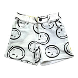 Marc Jacobs Short Tinta Unita Con Stampa Smile E Girovita Regolabile Bianco Per Neonata