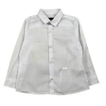 Daniele Alessandrini Camicia Manica Lunga Tinta Unita con Logo per Bambino 1295C00267JX BIANCO DANIELE ALESSANDRINI 