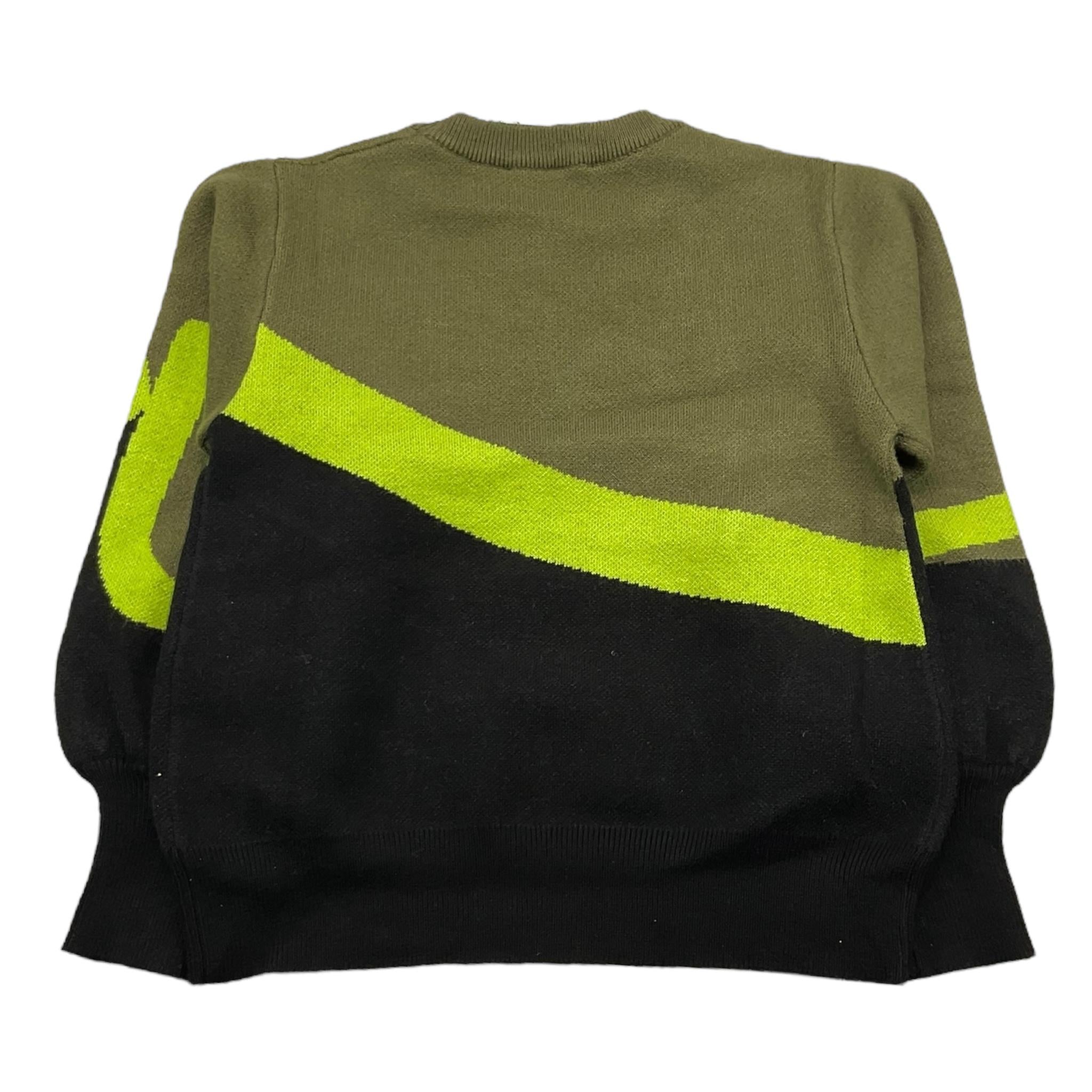 JANICE maglia gircollo bicolore Verde/nero per Bambina JN599B VERDE/NERO JANICE 