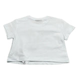 Marc Ellis T-Shirt Girocollo Tinta Unita con Brillantini per Neonata JMNTS16797N BIANCO MARC ELLIS 