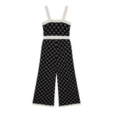 Twinset Tuta Intera Tinta Unita Logata per Bambina 251GJ3QX3 NERO TWINSET 