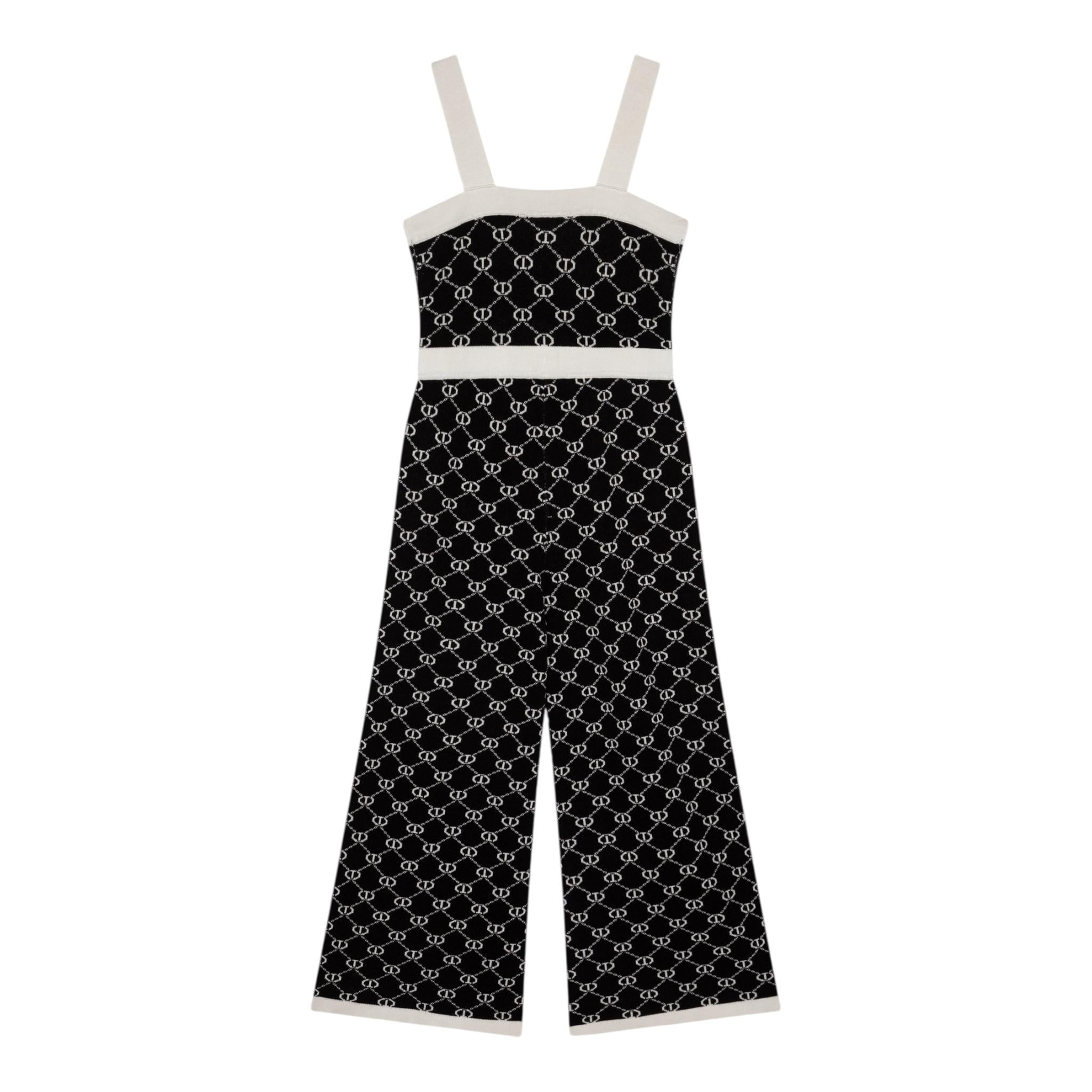 Twinset Tuta Intera Tinta Unita Logata per Bambina 251GJ3QX3 NERO TWINSET 