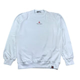 Zu+Elements Felpa Girocollo Tinta Unita con Stampa per Bambino ZU1607 BIANCO ZU+ELEMENTS 