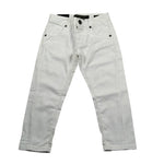 Patriot Jeans tinta unita con Strappi Bianco per Bambino PB1487 BIANCO PATRIOT 