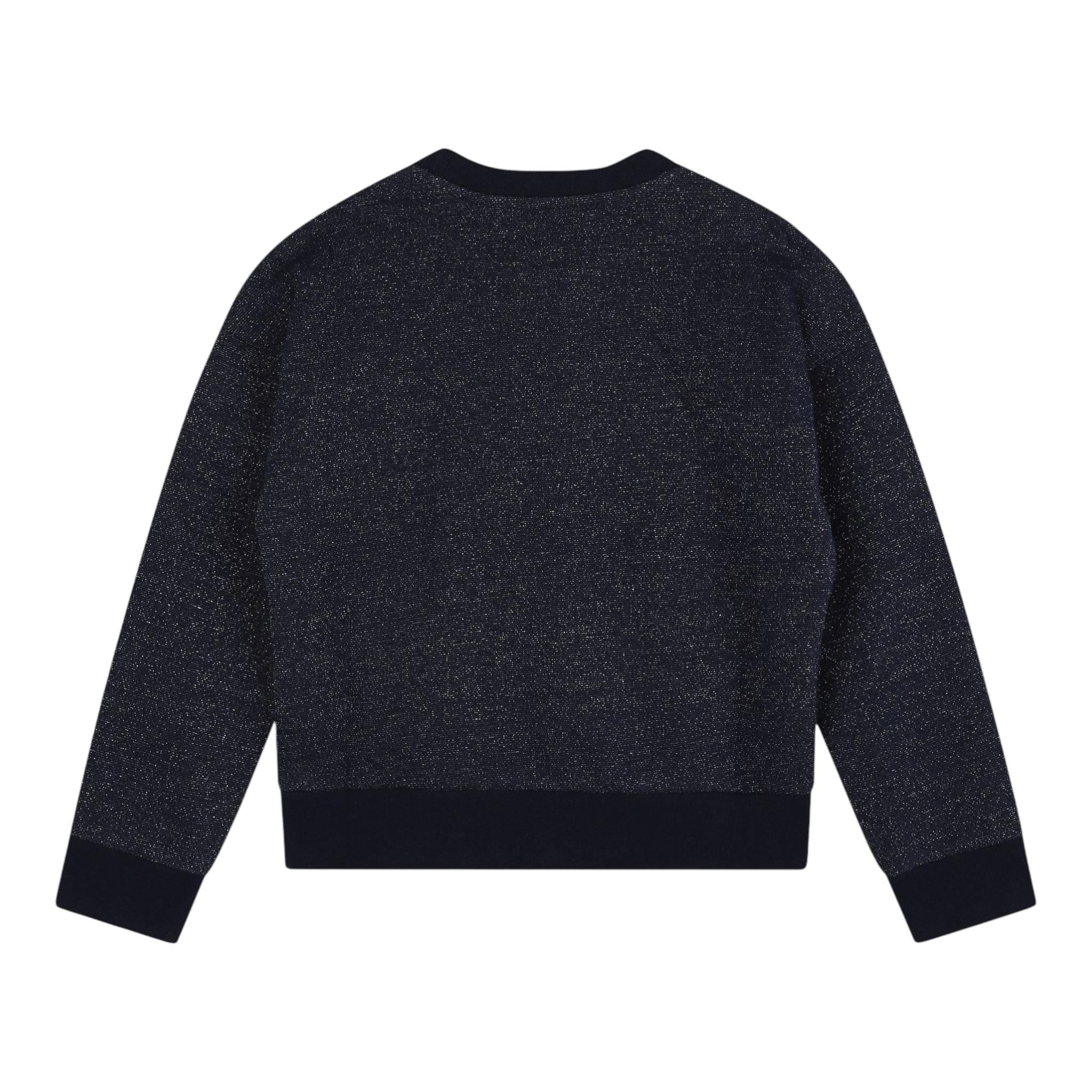 MICHAEL KORS felpa girocollo tinta unita con stampa Blu per Neonata R30149N BLU MICHAEL KORS 