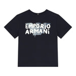 Emporio Armani Set T-Shirt Bicolore per Neonato 3DHDJ1 PANNA/BLU EMPORIO ARMANI 