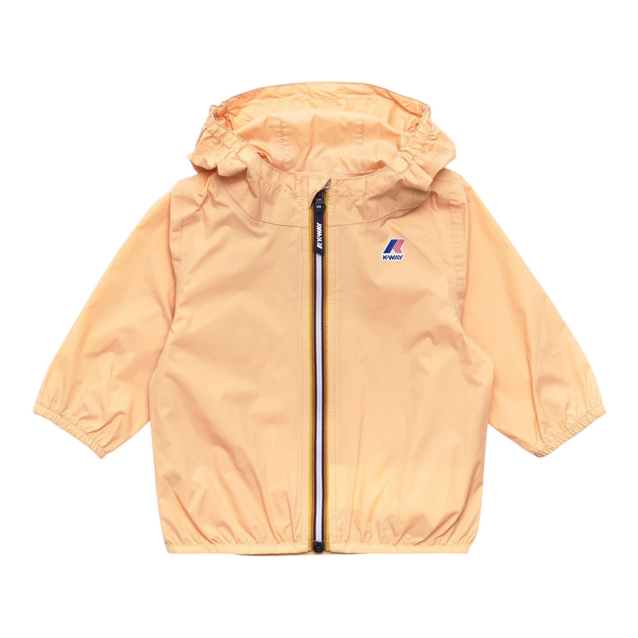 K-Way Giubbino Tinta Unita con Cappuccio per Bambina K61336WW PESCA K-WAY 
