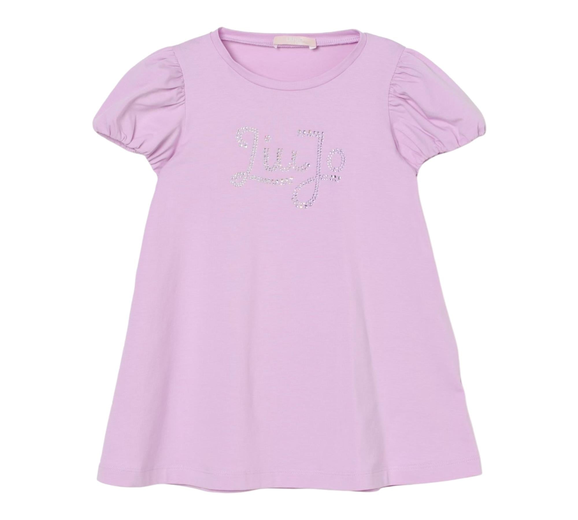 Liu Jo Abito Tinta Unita con Brillantini per Neonata KA5037NXXX LILLA LIU JO 