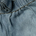 Mini Banda Short In Denim Tinta Unita per Neonata 3B735X BLU MINI BANDA 