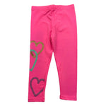 BillIEBLUSH leggins tinta unita con stampe cuori Fuxia per Bambina U20443XX FUXIA BillIEBLUSH 