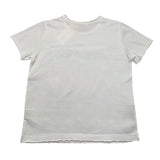 Zhoe & Tobiah T-Shirt Girocollo Tinta Unita Con Stampa Bianco Per Bambino