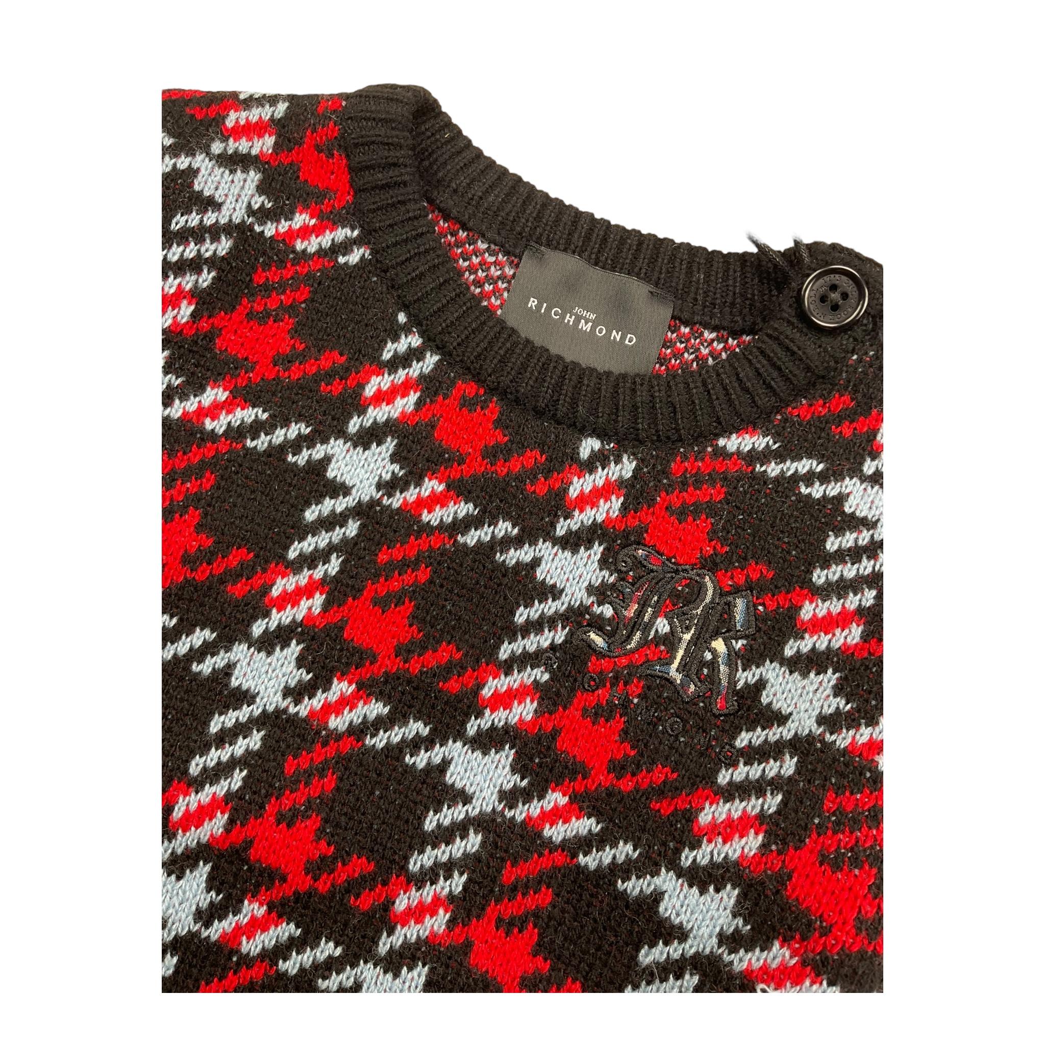 JOHN RICHMOND maglia girocollo stampa fantasia Nero/rosso per Neonato RIA25041MA NERO/ROSSO JOHN RICHMOND 