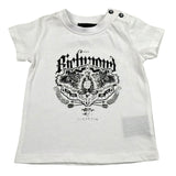 John Richmond T-Shirt Girocollo Tinta Unita con Logo per Neonato RIP26071TS BIANCO JOHN RICHMOND 