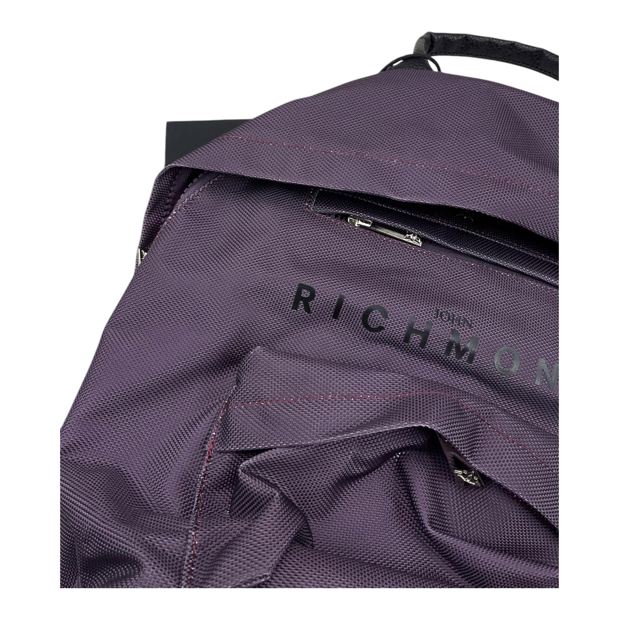 JOHN RICHMOND zaino tinta unita con stampa logo Vinaccio per Bambino RBA25015ZA VINACCIO JOHN RICHMOND 