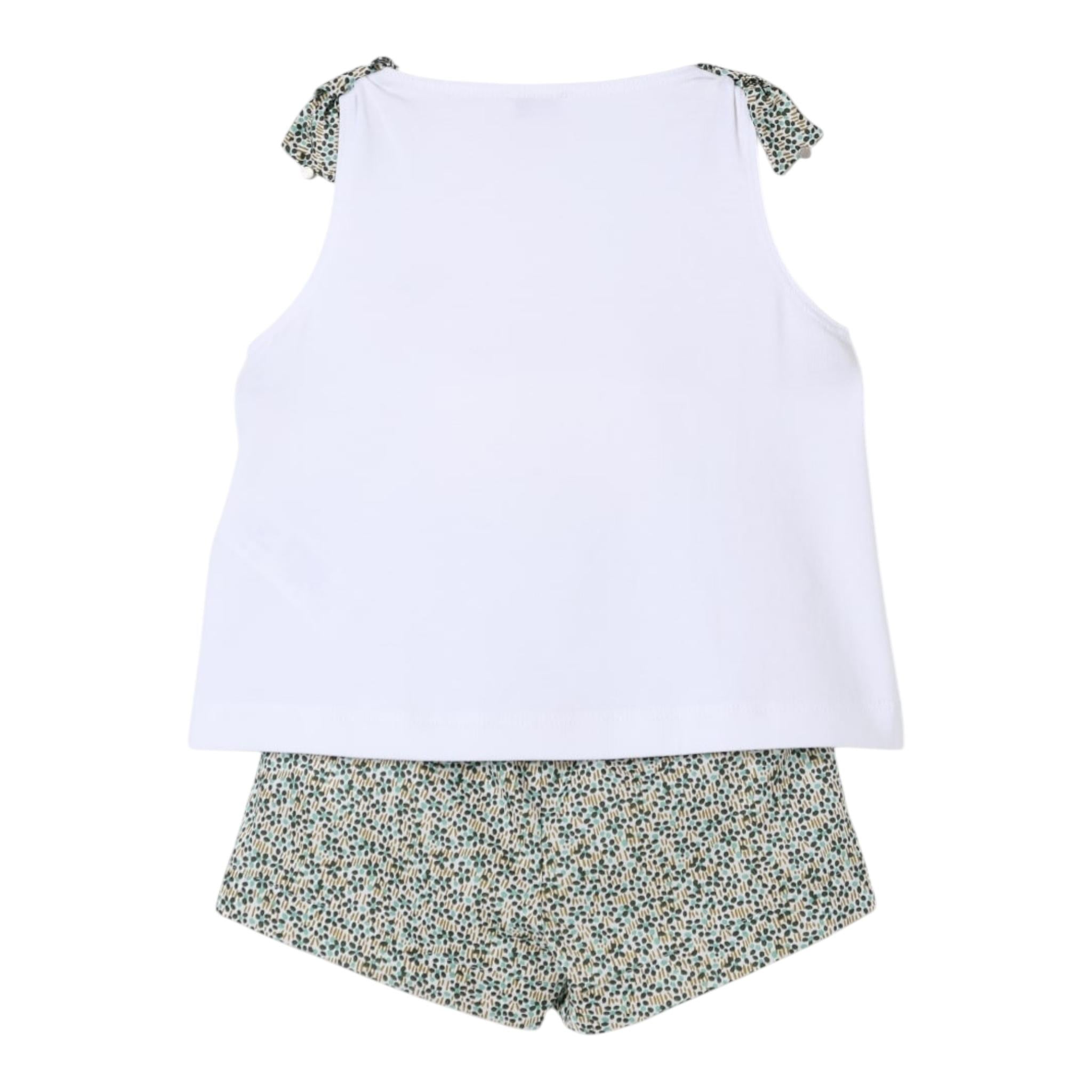 Il Gufo Completo 2 Pezzi Canotte-Culotte per Neonata P25DP528MF032 BIANCO IL GUFO 