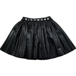 John Richmond Gonna Tinta Unita In Ecopelle per Bambina RGP26067GO NERO JOHN RICHMOND 