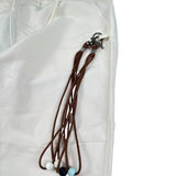 Never Too Pantalone tinta unita con Elastico In Vita Bianco per Bambino NT1567RX BIANCO NEVER TOO 