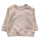 Trussardi Felpa Chiusa Girocollo Tinta Unita con Logo per Neonata TIP26014FE ROSA TRUSSARDI 