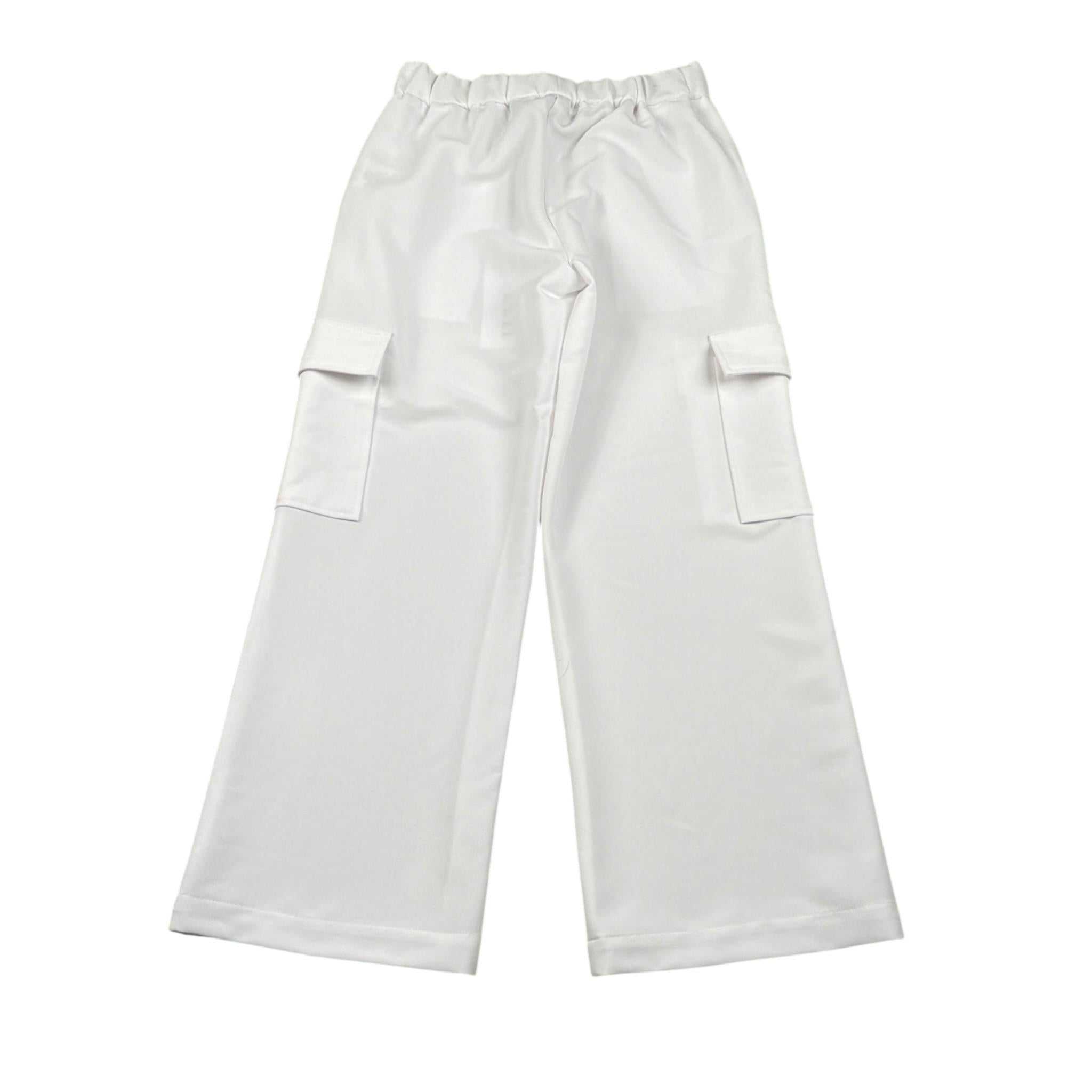 Gaelle Pantalone Modello A Palazzo tinta unita Bianco per Bambina 2745P00526 BIANCO GAELLE 