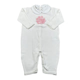 Le Coconne Tutina Tinta Unita con Ricami per Neonata LCN2124 PANNA LE COCONNE 