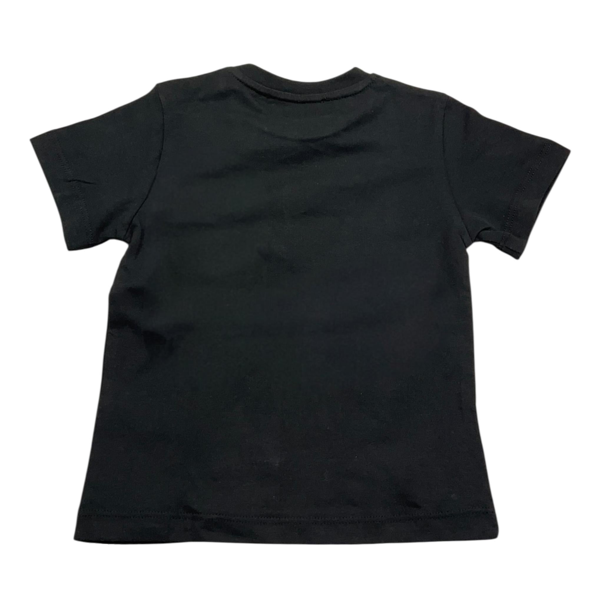 Cesare Paciotti T-Shirt Girocollo Tinta Unita con Stampa per Neonato TSP5167B NERO CESARE PACIOTTI 