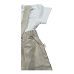 Teddy E Minou Completo 2 Pezzi T-Shirt-Salopette per Neonato E15CP066C4134 BIANCO/BEIGE TEDDY E MINOU 