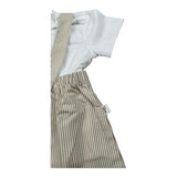 Teddy E Minou Completo 2 Pezzi T-Shirt-Salopette per Neonato E15CP066C4134 BIANCO/BEIGE TEDDY E MINOU 