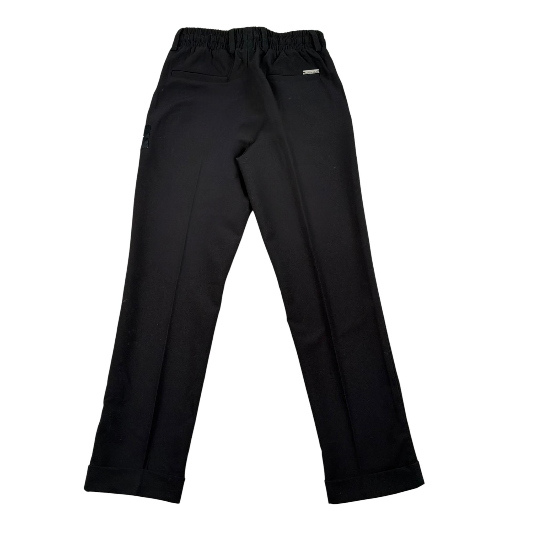 John Richmond Pantalone Tinta Unita con Elastico In Vita per Bambino RBP25227PAX NERO JOHN RICHMOND 