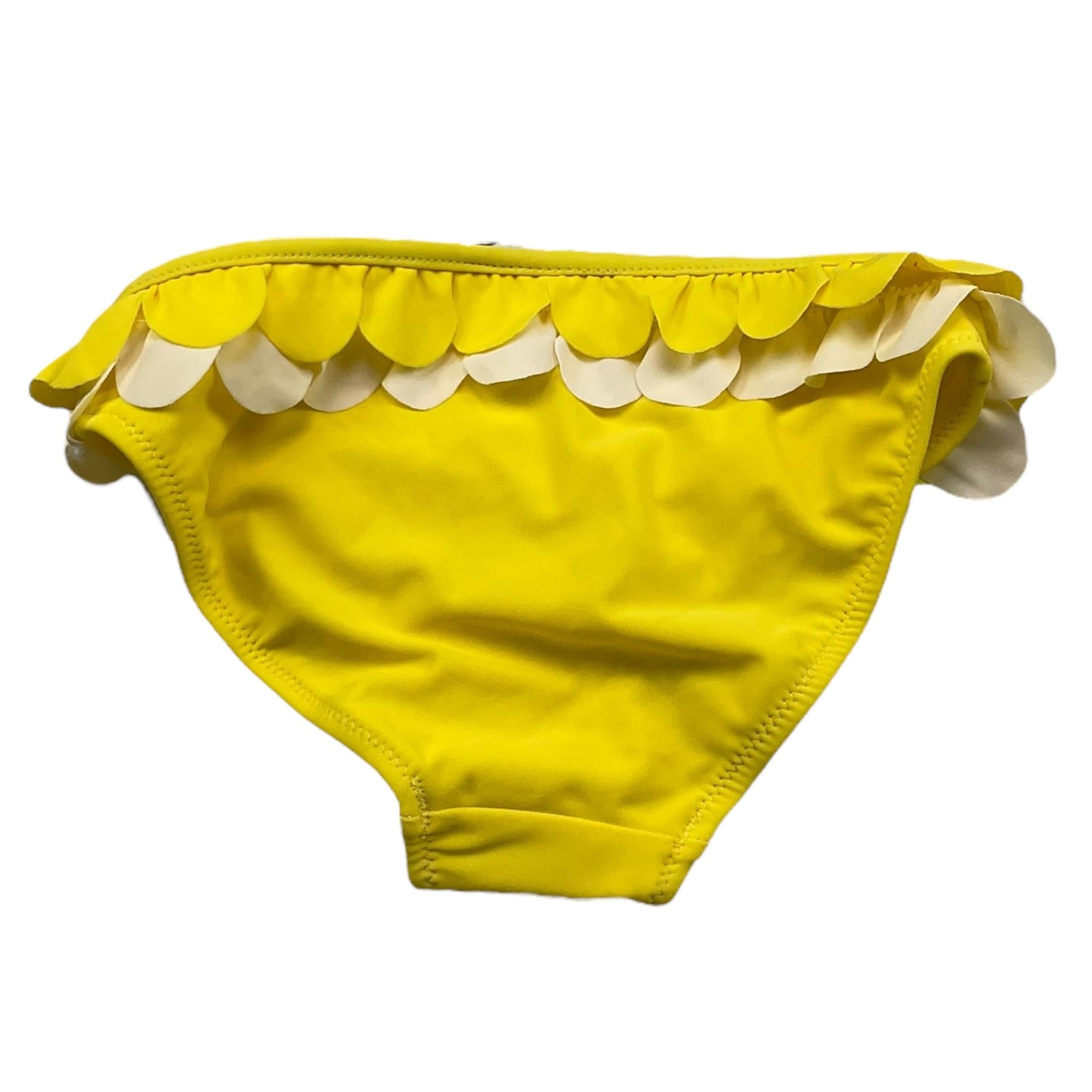 F**K Costume Mutandina Tinta Unita con Applicazioni per Bambina 3604AA GIALLO F**K 