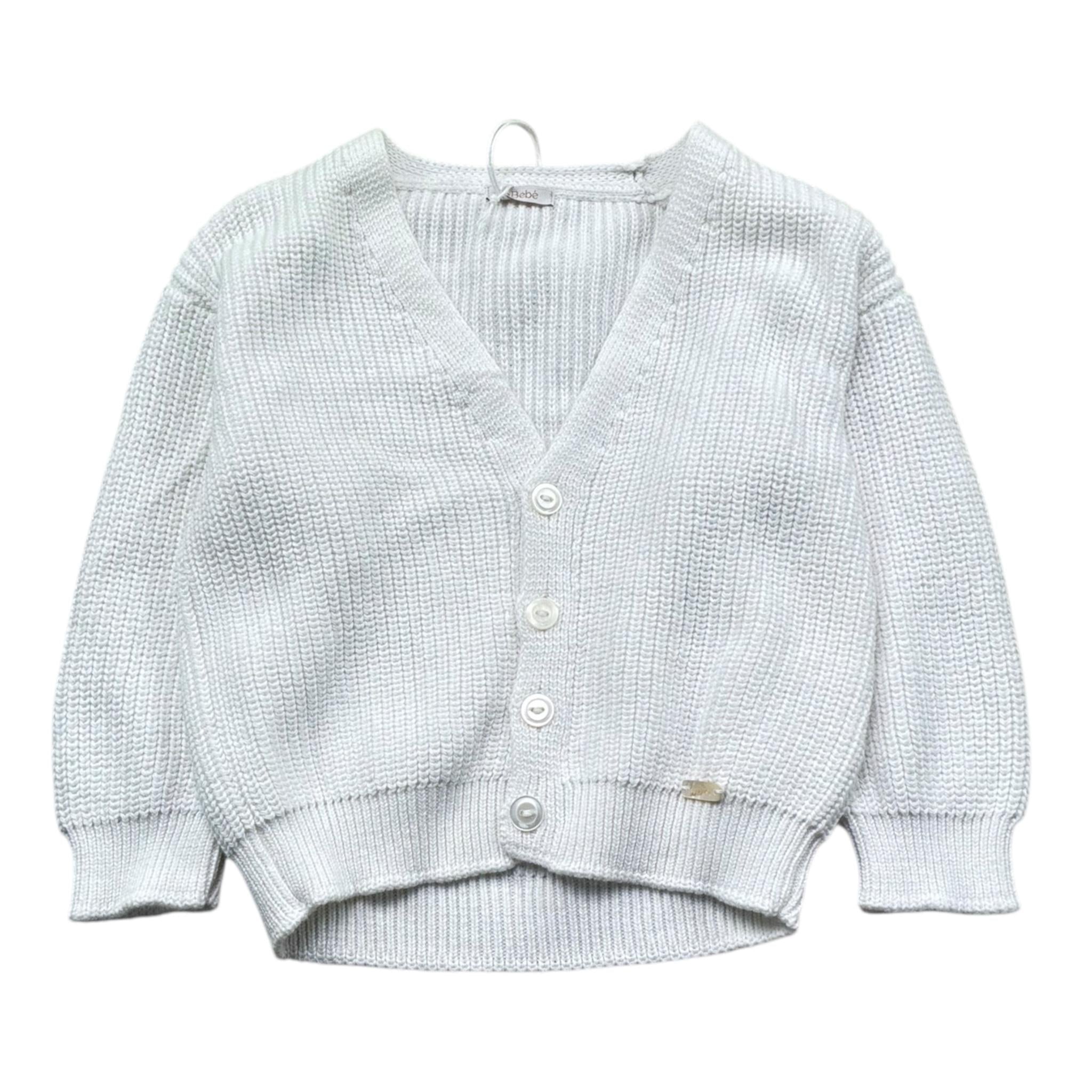Le Bebe' Cardigan Tinta Unita con Bottoni per Neonato LBB5417 PANNA LE BEBE' 