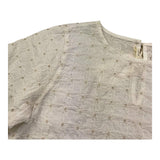 Zhoe & Tobiah Camica Mezza Manica Tinta Unita con Ricami per Bambina LYB2F PANNA ZHOE & TOBIAH 