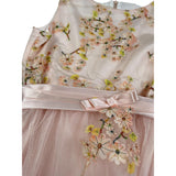 Miss Leod Abito Giromanica Tinta Uita con Tulle Rosa per Bambina CCPE20 ROSA MISS LEOD 