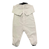 Lalalu' Tutina Manica Lunga Tinta Unita con Stampa per Neonato TJL7P BIANCO LALALU' 