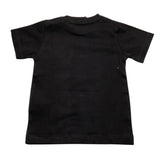 Cesare Paciotti T-Shirt Tinta Unita Girocollo con Stampa Logo Nero per Neonato