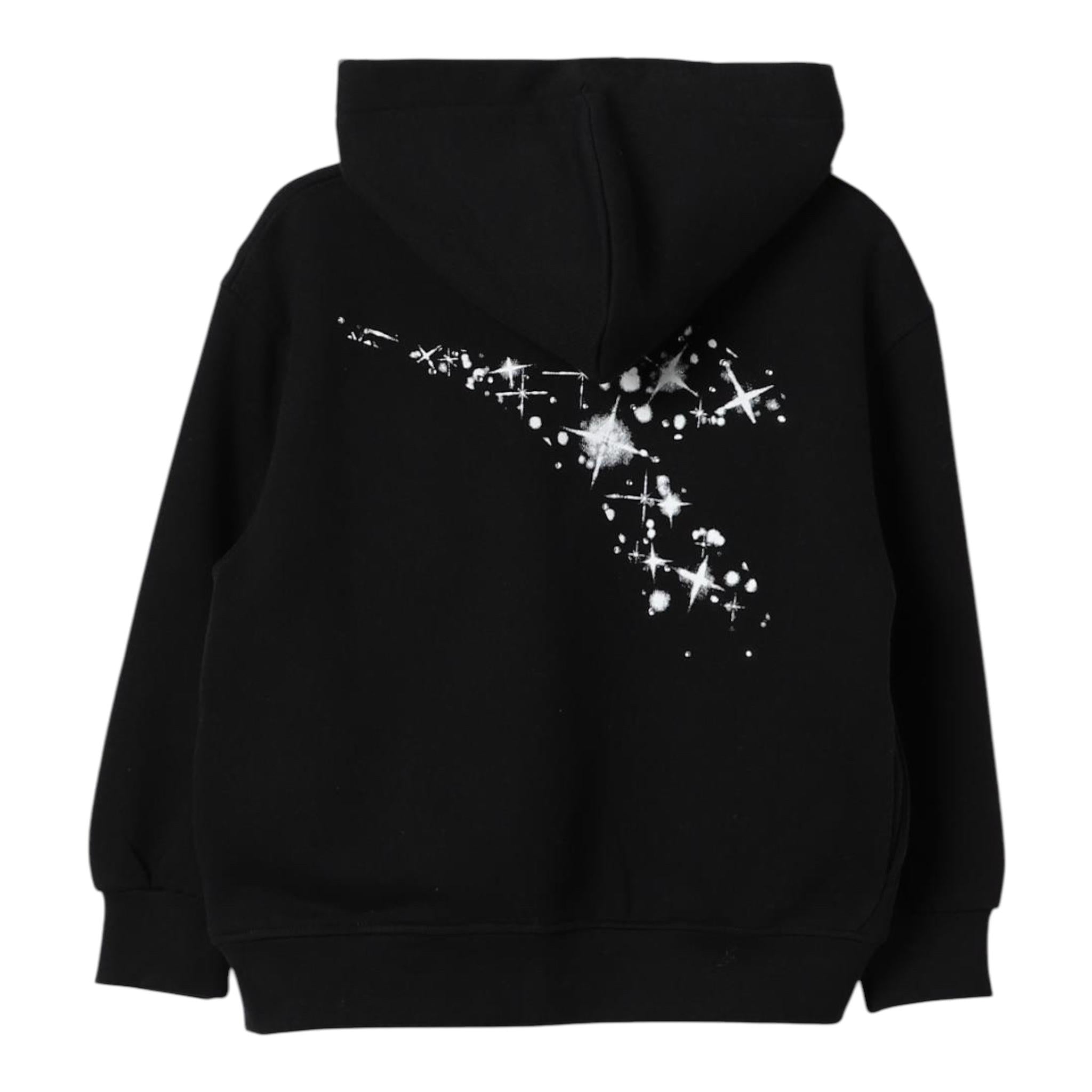 DIADORA felpa tinta unita con cappuccio e stampa e zip Nero per Bambina F4DIJGZH050 NERO DIADORA 