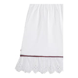 Tommy Hilfiger Abito Firocollo Tinta Unita con Ricami per Neonata KN0KN02046 BIANCO TOMMY HILFIGER 