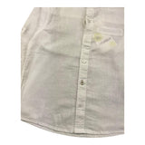 Losan Camicia Manica Lunga Tinta Unita Collo Coreano Bianco per Bambino