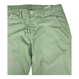 Never Too Pantalone Tinta Unita con Girovita Regolabile Verde per Bambino