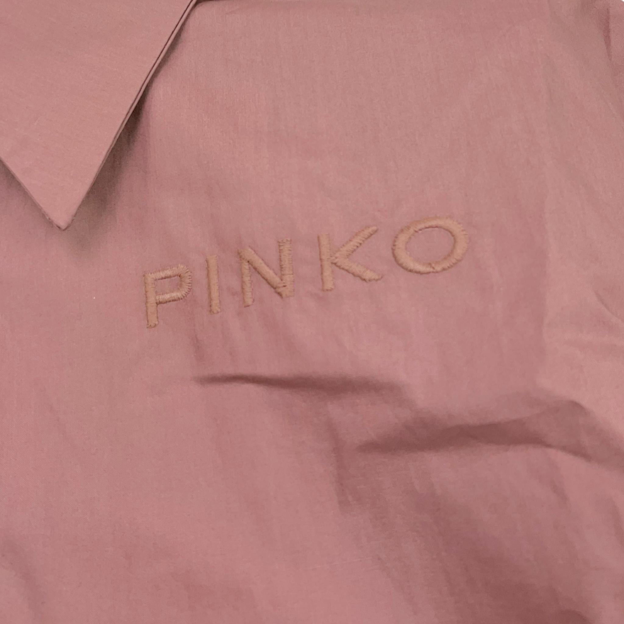 Pinko Camicia Tinta Unita Modello Crop per Bambina CAM MARRONE PINKO 