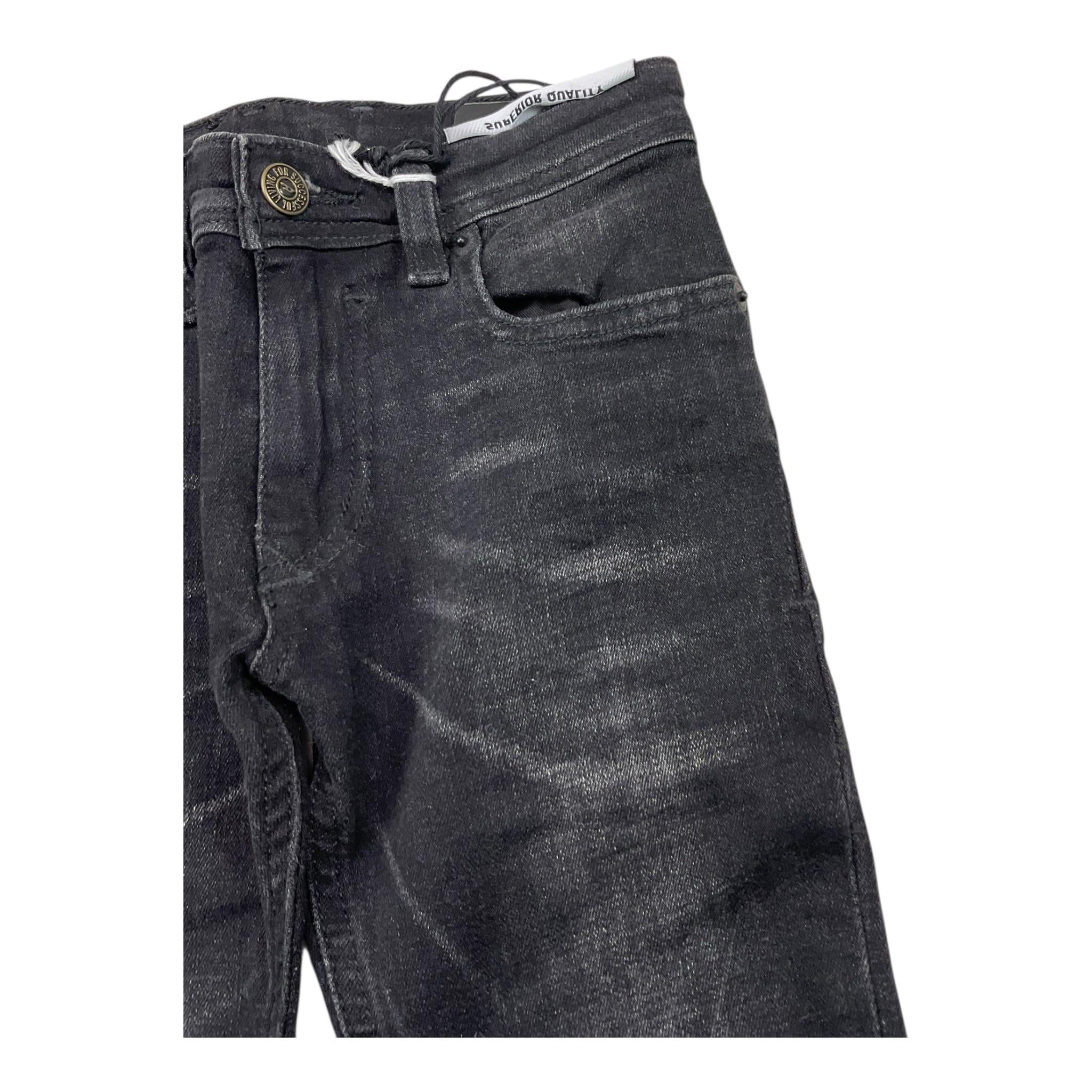 DIESEL jeans tinta unita con girovita regolabile Nero per Bambino 00J3RN NERO DIESEL 