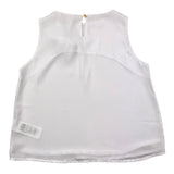 Fun & Fun Camicia Giromanica Tinta Unita Con Applicazione Bianco Per Bambina