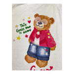 Guess T-Shirt Girocollo Tinta Unita con Stampa per Bambina K4RI12K6YW4 BIANCO GUESS 