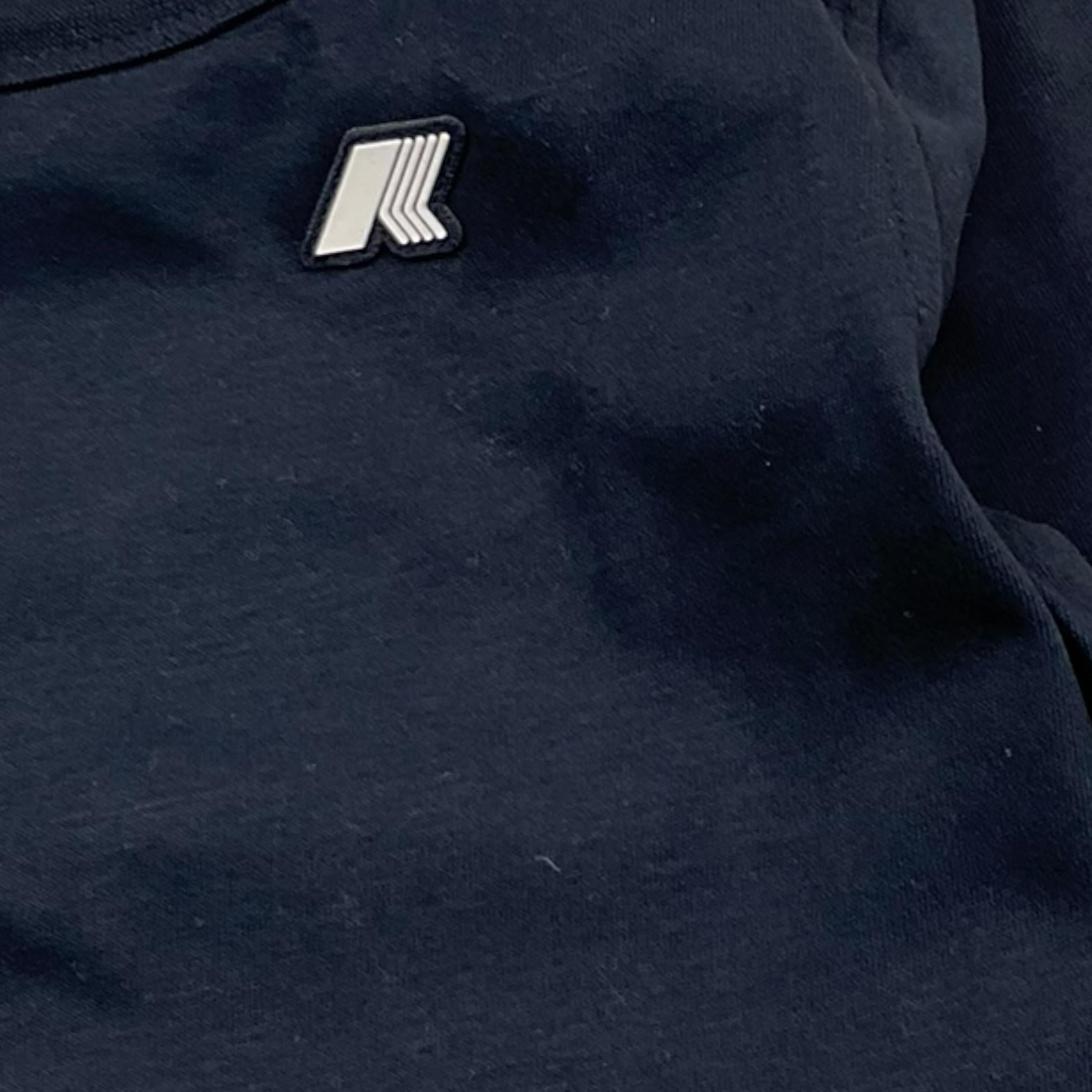 K-WAY shirt girocollo tinta unita con logo Blu per Bambino K8138CW BLU K-WAY 