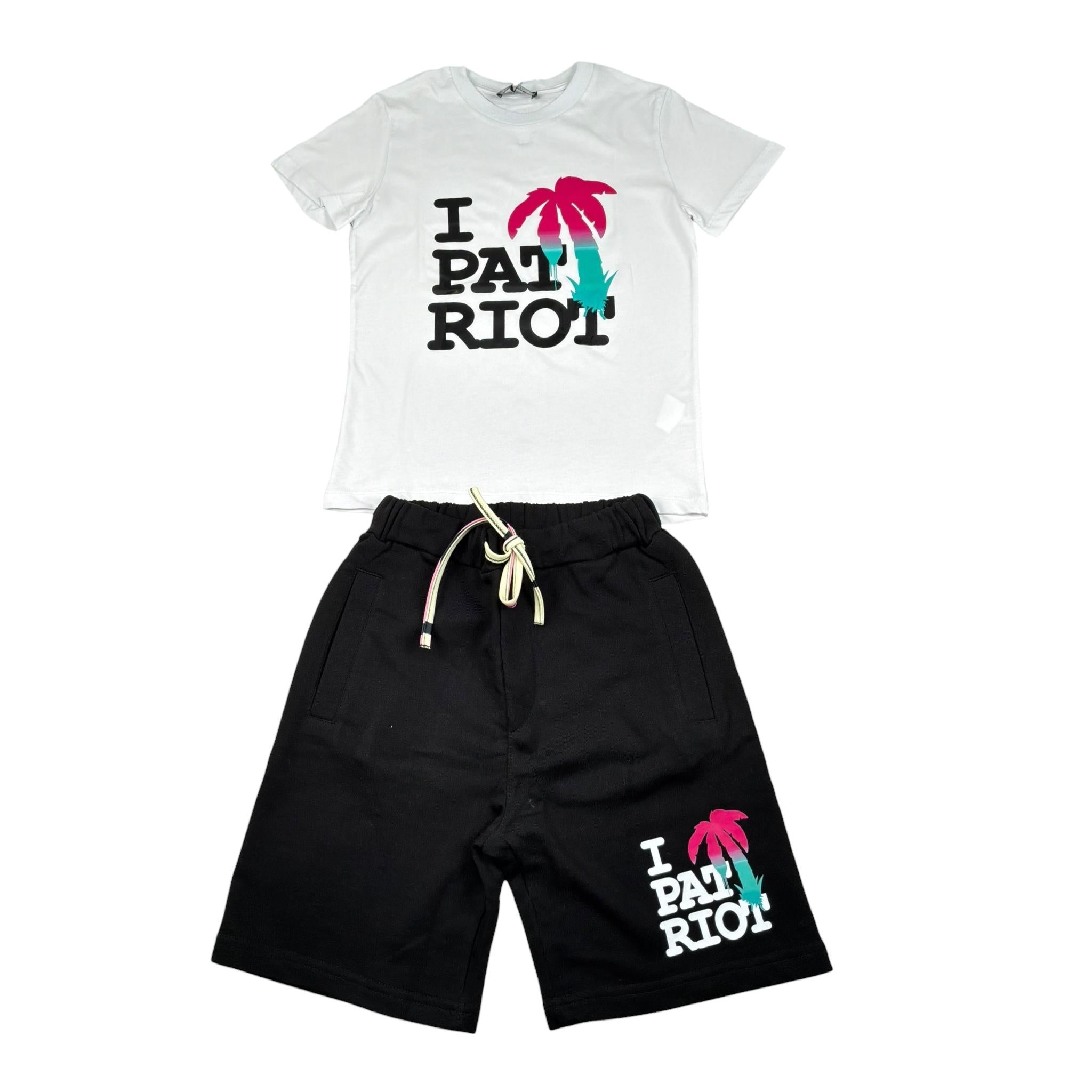 Patriot Completo 2 Pezzi T-Shirt-Bermuda per Bambino 00202 BIANCO/NERO PATRIOT 