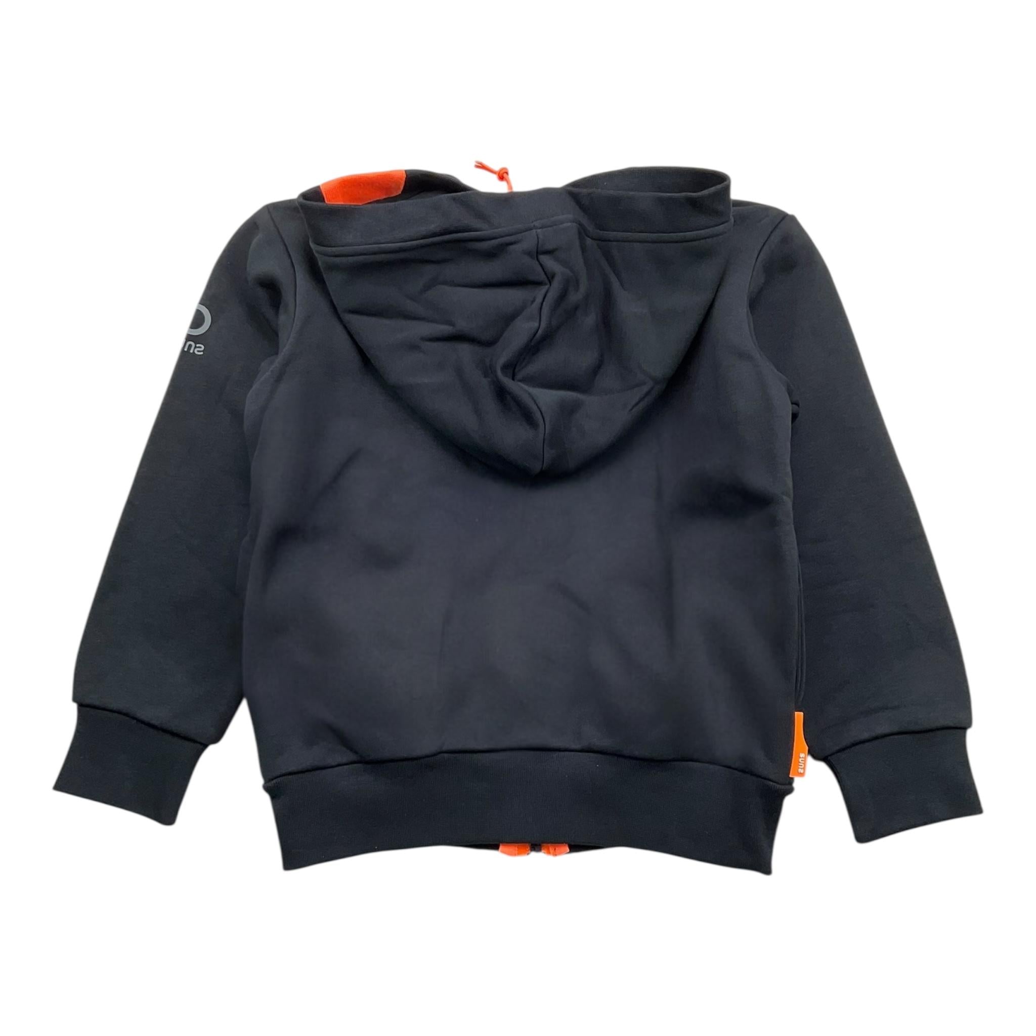 SUNS  felpa tinta unita con zip e cappuccio Nero per Bambino MFS5306U NERO SUNS 