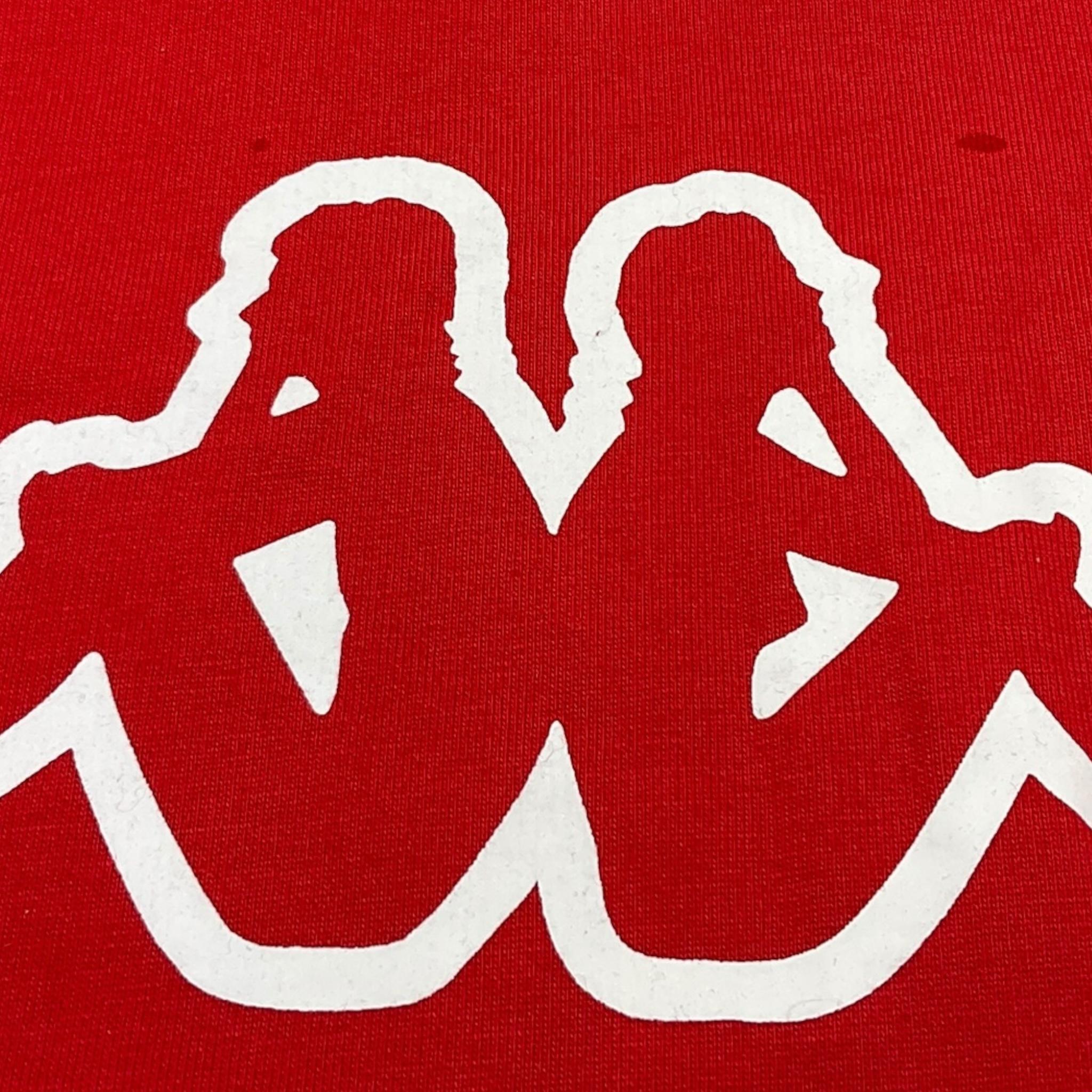 KAPPA felpa girocollo tinta unita con logo Rosso per Bambino 8031F0062 ROSSO KAPPA 