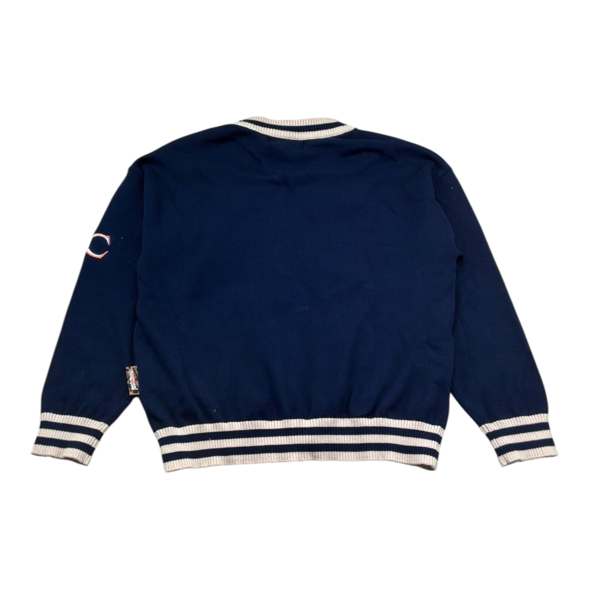 Just Cavalli Cardigan Bicolore con Stampa per Bambino JBP26064CD BLU JUST CAVALLI 
