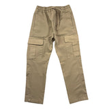 Manuel Ritz Pantalone Tinta Unita Con Elastic In Vita Beige Per Bambino