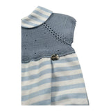 Juliana Pagliaccetto Mezza Manica Fantasia A Righe per Neonato 25169 AZZURRO POLVERE JULIANA 