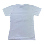 Manuel & Frank T-Shirt Girocollo Tinta Unita con Stampa per Bambino MF7385B BIANCO MANUEL & FRANK 